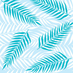 Palm leaves background