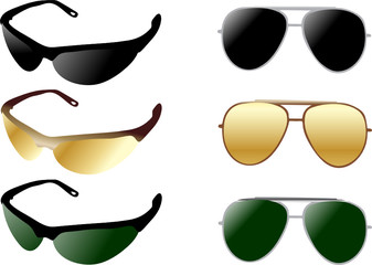 modern and retro sunglases