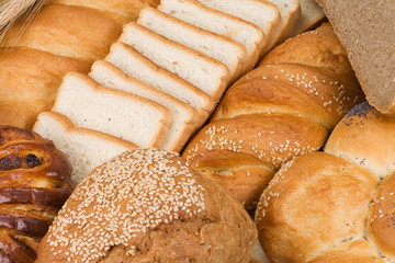 set of tasty bread