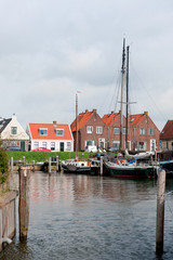 Typical boats in Dutch village © Ivonne Wierink