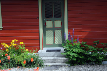 Characteristic Norwegian doorway, Balestrand