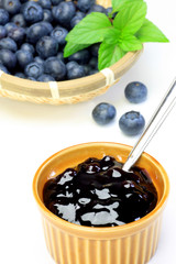 blueberry and blueberry jam