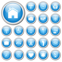 Blue Web Buttons