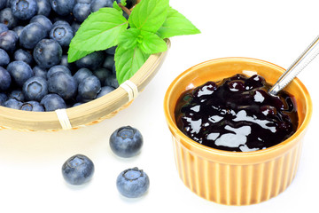blueberry and blueberry jam