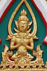 buddhist statue, Wat Charoenphon, Tha Kon sYang, Kantarawichai