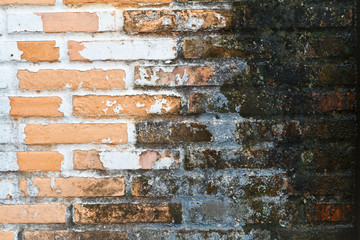 Old Wall from a red brick as a Background