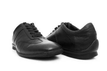 Male shoes isolated on the white background