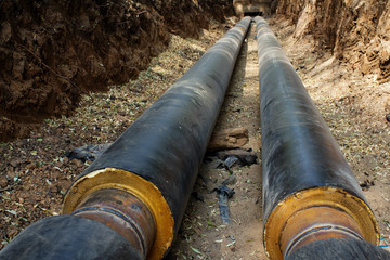 Pipeline  trench  ground