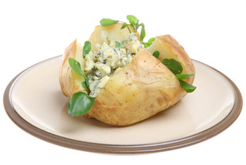Baked Potato with Stilton Cheese