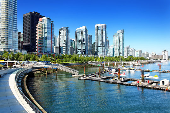 Vancouver Skyline mit Coal Harbour, Kanada