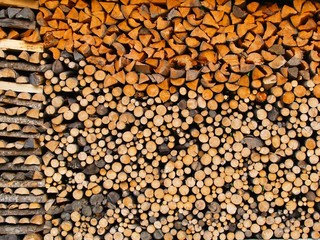 Empilement de bois