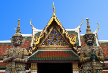 The giants of The Emerald Buddha Temple