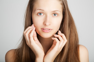 Fototapeta premium Beautiful Girl Face