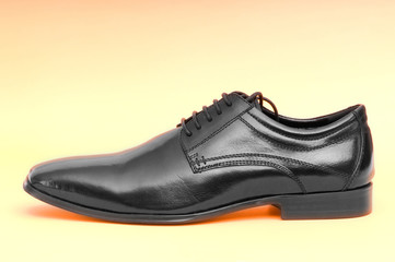 Male shoes isolated on the white background