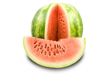 fresh watermelon isolated on a white background