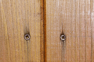 Holztür mit Schrauben - Wood door detail with screws