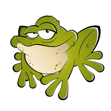 frosch kr&ouml;te cartoon lustig comic