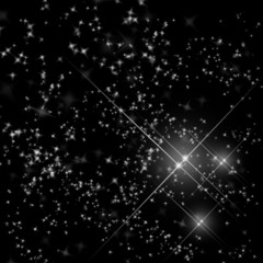 Fototapeta premium stars on a black background. Glamour background
