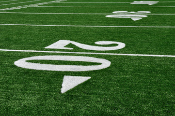 20 Yard Line on American Football Field