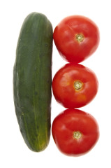 Cucumber and Tomatoes