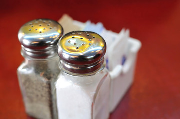 Salt, pepper and other condiments
