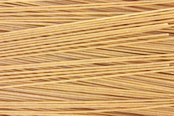 Close view of whole wheat spaghetti