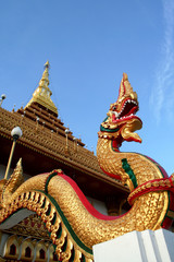 Fototapeta na wymiar Gold Nagas, Thailand