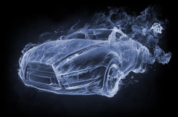 Fototapeta premium Dym samochodowy