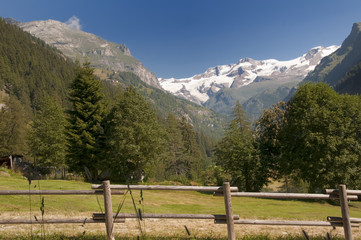 Veduta sul Monte Rosa