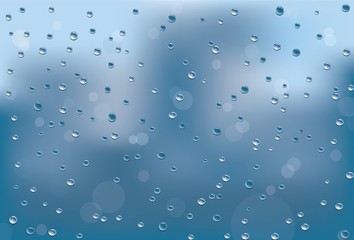 Abstract blue drops background