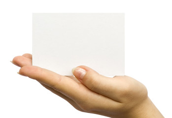Fototapeta premium Card in hand