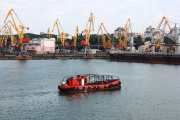Fototapeta premium industrial harbor view