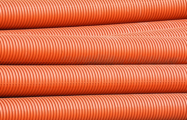 Colorful plastic plumbing tubes