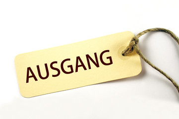 Ausgang Schild