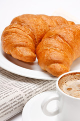 coffee and croissant