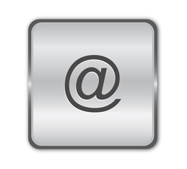 Fototapeta premium Chrome email button vector
