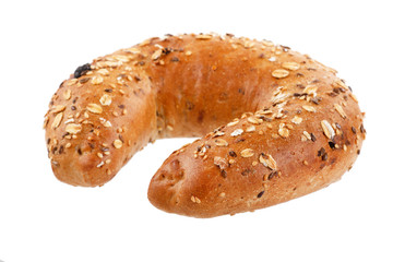 bread on the white background