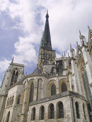 Obraz premium Catedral de Rouen, ciudad medieval de Normandía, Francia