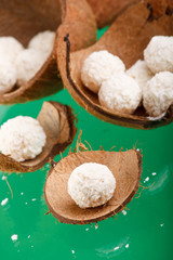 Fototapeta na wymiar coconut truffles