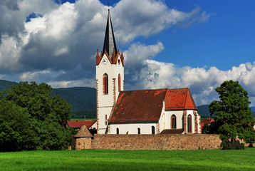 Eglise de Hartmannswiller , Alsace (Fr).