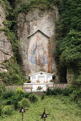 holy icon on the rocks - obrazy, fototapety, plakaty