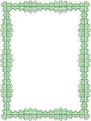 Classic guilloche border for diploma or certificate