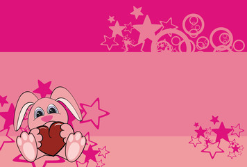 bunny cartoon background