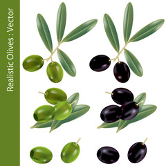 Realistic Olives