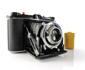 Vintage Camera with film container