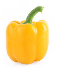Orange pepper isolated on white