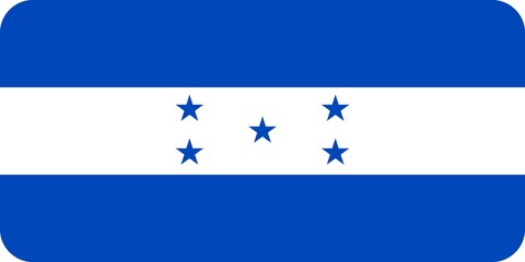 Drapeau du Honduras aux coins arrondis