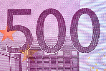 Nahaufnahme eines Euro Geldscheines