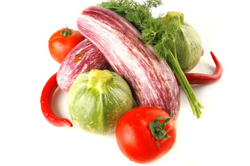 uncooked raw vegetables