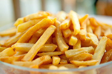pile of baked french fries